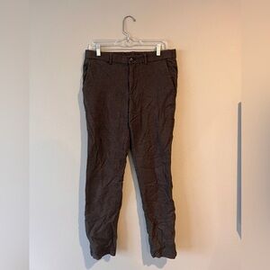 Men's Casual Tweed Chino Pants - Dark Brown